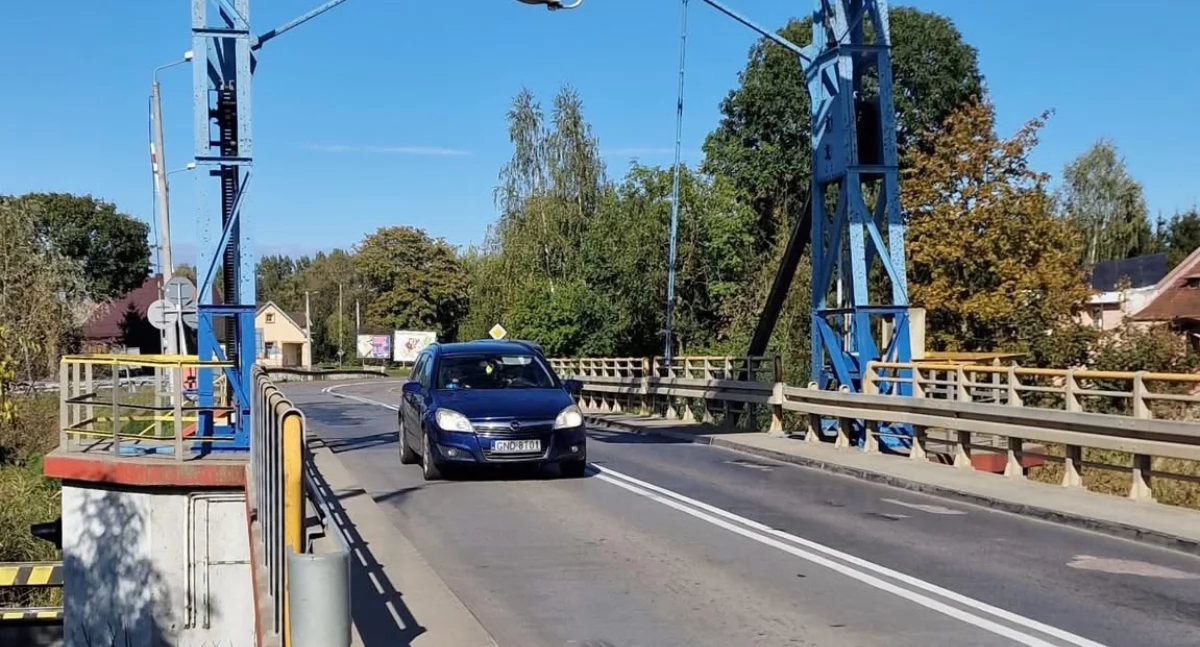 Most w Rybinie znów otwarty, ale prace remontowe potrwają do września (fot. Zarząd Dróg Wojewódzkich w Gdańsku)