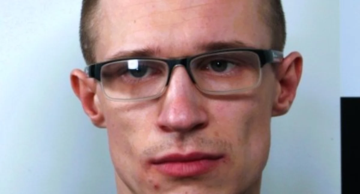 31-letni Paweł Baran, syn Dariusza, ostatnio zamieszkały przy ul. Widok w Elblągu (fot. KMP Elbląg)