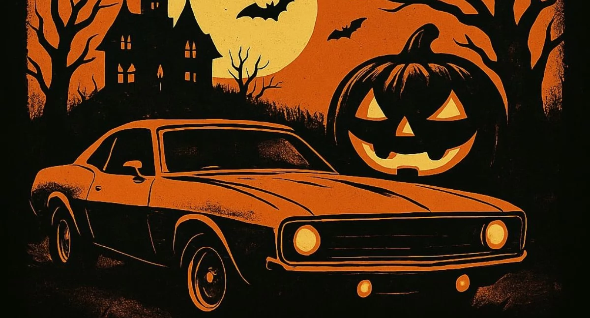 Rozrywka, duchy pomoc zwierzakom Halloweenowy Modrzewinie - zdjęcie, fotografia