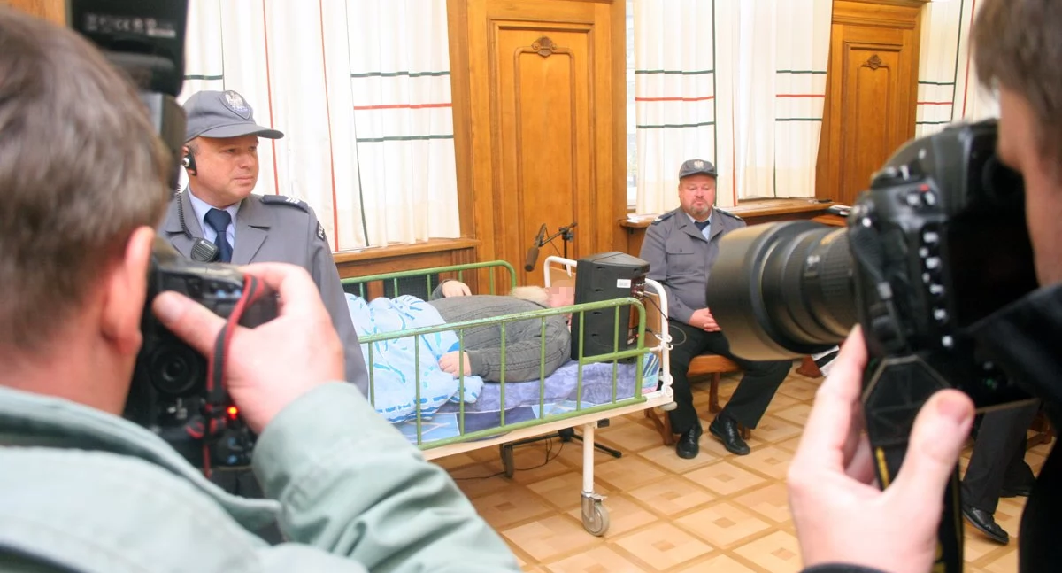 Jan R. ps. Kulawy przed sądem w Elblągu. Sprawa zabójstwa mieszkańców Szczecina była tu rozpoznawana trzy razy (fot. archiwum DE)
