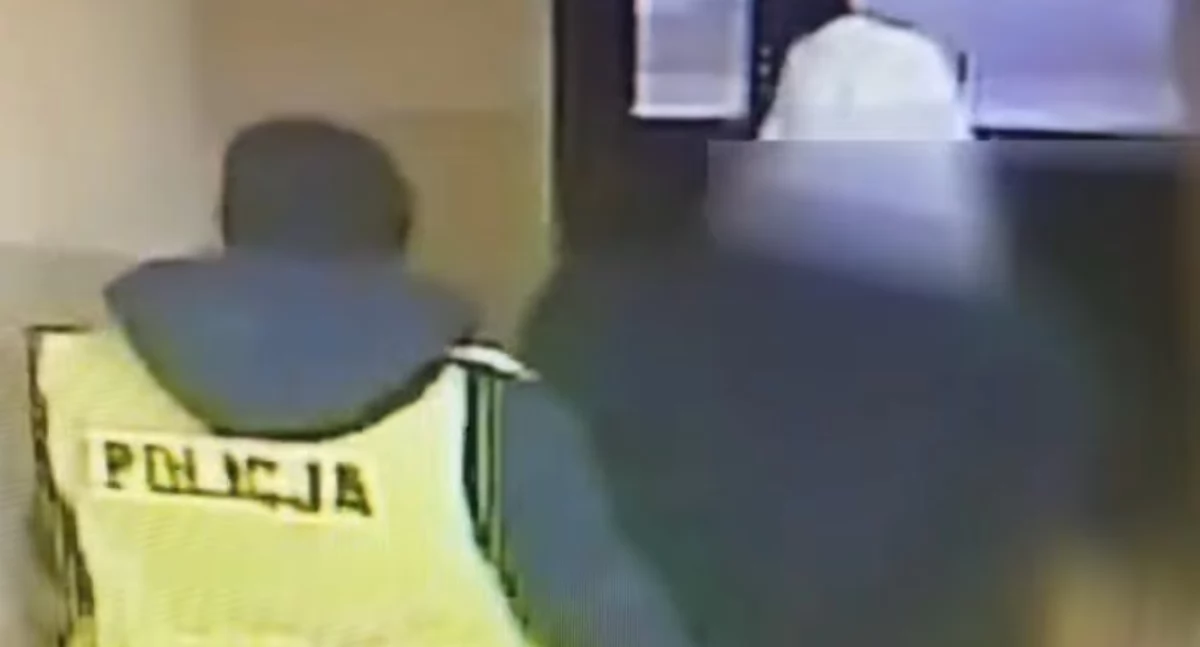 Mężczyzna został zatrzymany przez policję po ataku na strażników miejskich ( fot. KMP Elbląg)
