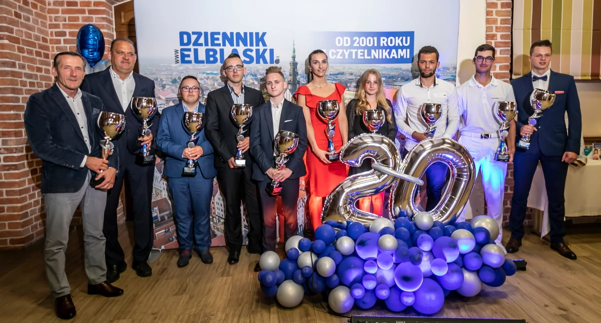 Laureaci XV Plebiscytu „Dziennika Elbląskiego” na 10 Najpopularniejszych Sportowców (fot. Ryszard Biel)