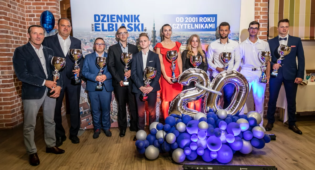 Laureaci XV Plebiscytu „Dziennika Elbląskiego” na 10 Najpopularniejszych Sportowców (fot. Ryszard Biel)