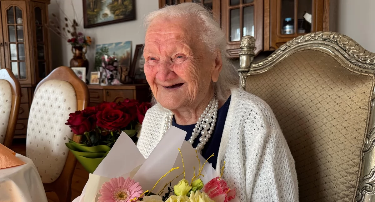 Pani Maria Podgórska – pogoda ducha i poczucie humoru towarzyszą jej od 100 lat (fot. EG)