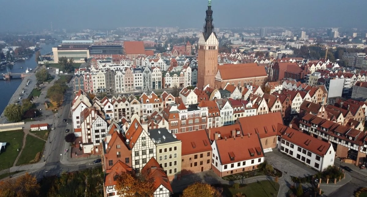 Wokół nas, Elbląg ptaka Zobacz niesamowitą panoramę letniego miasta [VIDEO] - zdjęcie, fotografia