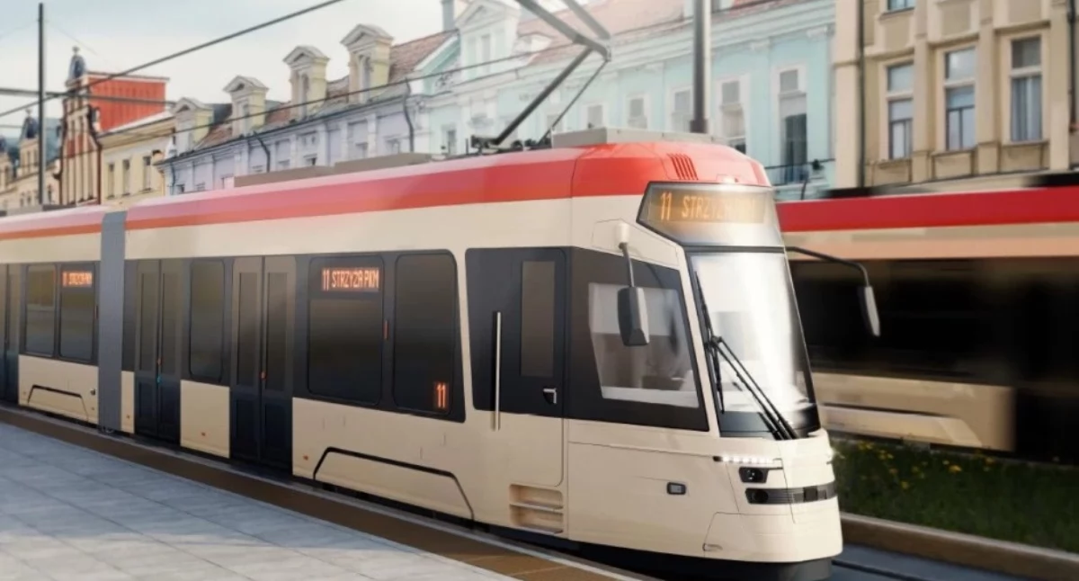 Wstępna wizualizacja tramwaju dostarczona przez Pesę Bydgoszczb (fot. GAiT)