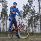 Policjant rowerzysta KMP Elbląg