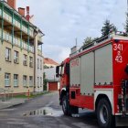 Pożar przy ul. Winnej Straż Miejska w Elblągu