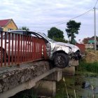 Kolizja audi KMP w Elblągu