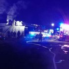 Pożar dachu w Żurawcu OSP Krzewsk