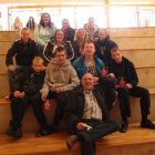 Uczniowie ośrodka z Kamionka Wielkiego w państwie Wikingów MOW w Kamionku Wielkim