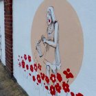 Mural niepodległościowy na ul. Grochowskiej Aleksandra Szymańska