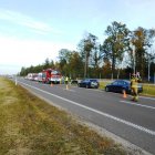 Opel wpadł do rowu  KP PSP w Braniewie