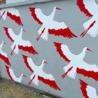 Mural niepodległościowy na ul. Grochowskiej Aleksandra Szymańska