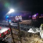 Pożar dachu w Żurawcu OSP Krzewsk