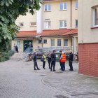 Pożar przy ul. Winnej Straż Miejska w Elblągu