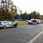 Opel wpadł do rowu  KP PSP w Braniewie