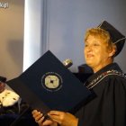 Pierwsze rozdanie dyplomów z tytułem magistra PWSZ w Elblągu Aleksandra Szymańska