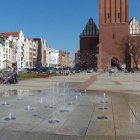 Fontanna posadzkowa na placu katedlarnym już działa Aleksandra Szymańska