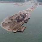 Przekop Mierzei Wiślanej, styczeń 2021 materiały prasowe NDI/BESIX