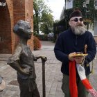 Happening "Piekarczyk" pod Bramą Targową Aleksandra Szymańska