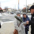 Pikieta "W obronie Wolnych Sądów" Aleksandra Szymańska