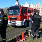 Pokaz sprzętu ratowniczo-gaśniczego dla uczniów z elbląskich szkół Aleksandra Szymańska