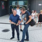 Protest w obronie wolnych sądów Aleksandra Szymańska