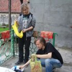 Warsztaty z batiku w Suchaczu www.suchacz.eu