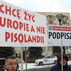 Pikieta "W obronie Wolnych Sądów" Aleksandra Szymańska