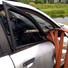 Kolizja audi KMP w Elblągu