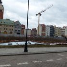 Silny wiatr przewrócił płot na starówce Aleksandra Szymańska