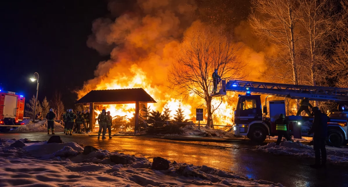 Pożar podczas wesela. Lokal spłonął całkowicie!