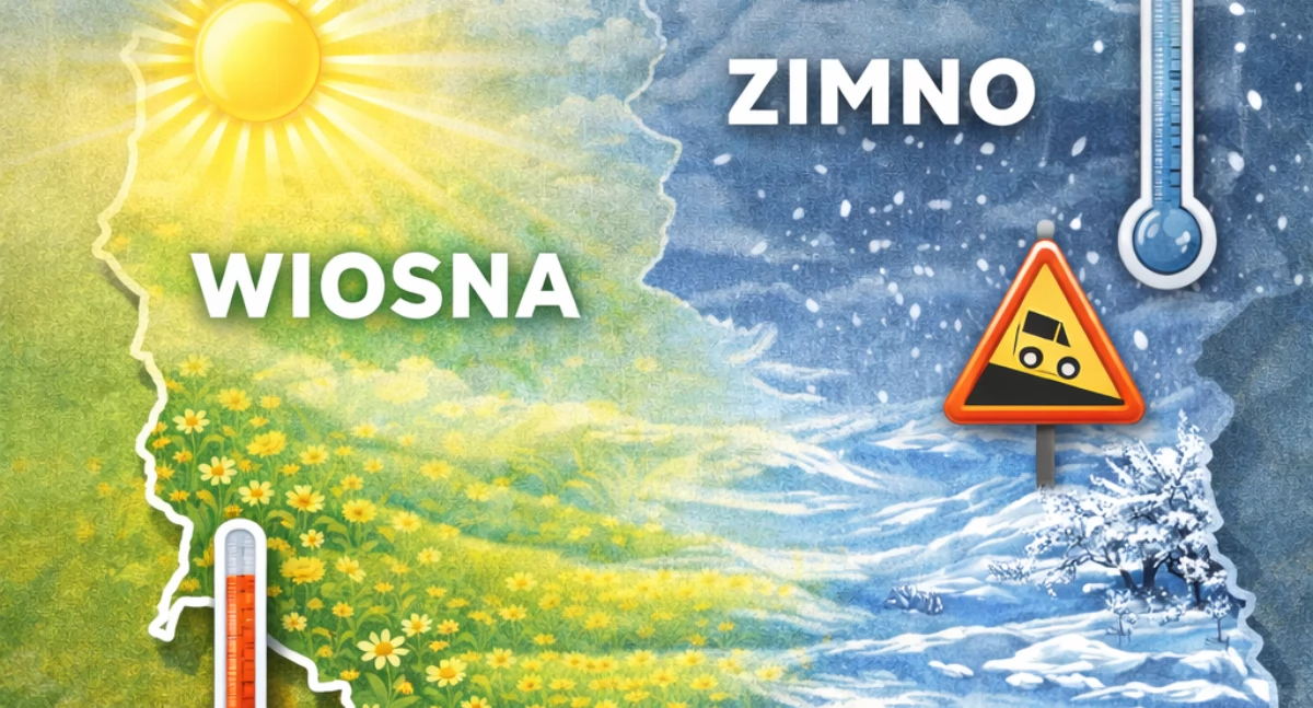 Wiosna na południu, ślisko na północy