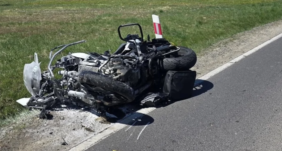 Śmiertelny wypadek podczas wyprzedzania. Nie żyje 71-letni motocyklista