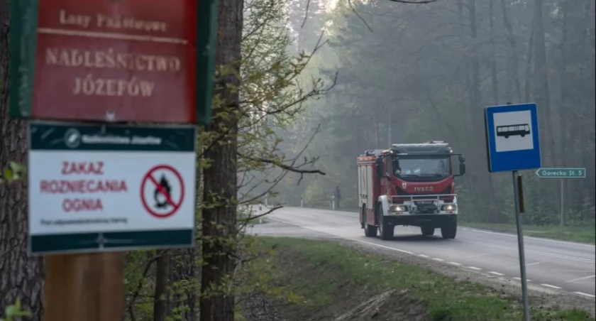Las w ogniu, region w alarmie. Zakaz wstępu do Roztoczańskiego Parku Narodowego [WIDEO]
