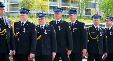Strażacy świętowali przy Łęczyckiej. Nowa hala oficjalnie otwarta [ZDJĘCIA]