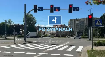 Zmiany na skrzyżowaniu Traugutta i Grota-Roweckiego