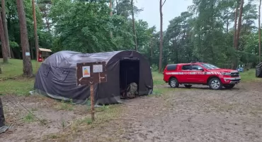 Z powodu silnego wiatru ewakuowano obóz harcerski we Fromborku