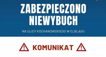 Na ul. Kochanowskiego znaleziono niewybuch
